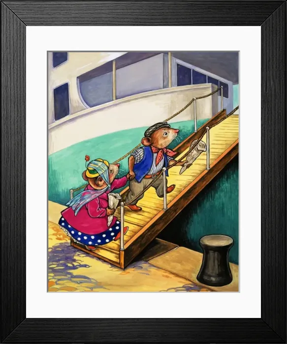 Framed Print : Town Mouse and Country Mouse Framed Print : Town Mouse and Country Mouse