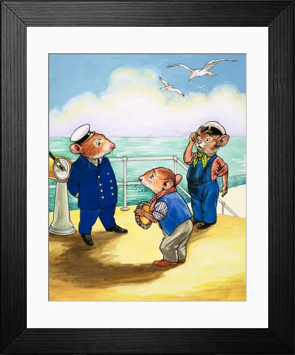 Framed Print : Town Mouse and Country Mouse Framed Print : Town Mouse and Country Mouse