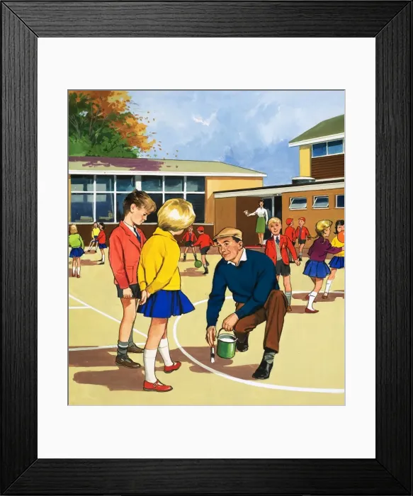 Framed Print : School caretaker and odd-jobs man Framed Print : School caretaker and odd-jobs man