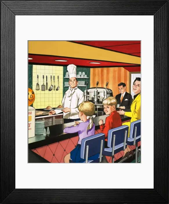 Framed Print : Fast order chef Framed Print : Fast order chef