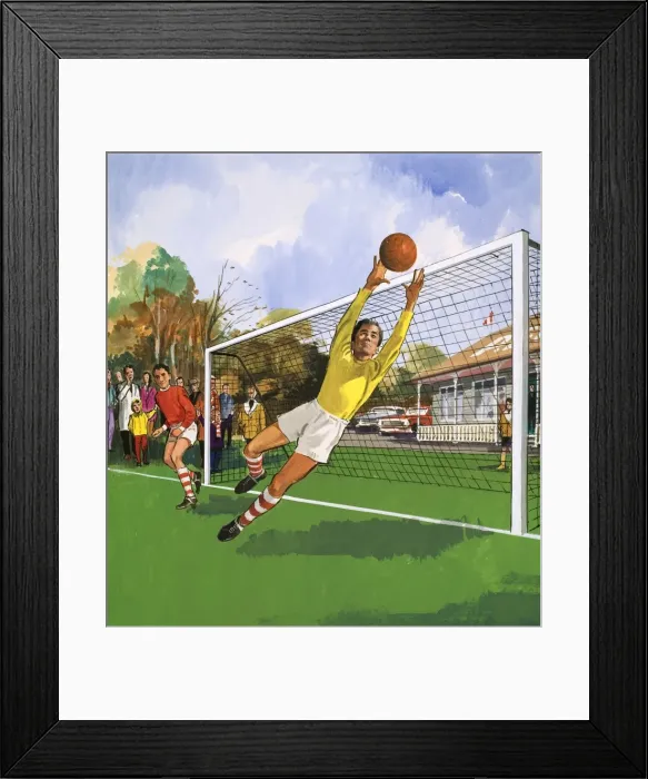 Framed Print : Goalkeeper in the football match Framed Print : Goalkeeper in the football match
