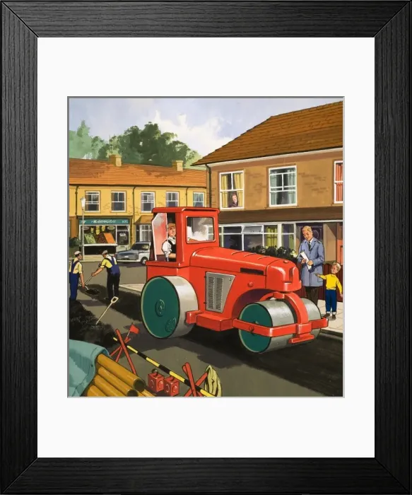 Framed Print : Road menders and pipe layers Framed Print : Road menders and pipe layers