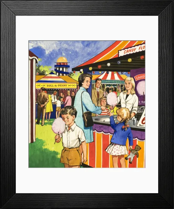 Framed Print : Candy Floss Seller Framed Print : Candy Floss Seller