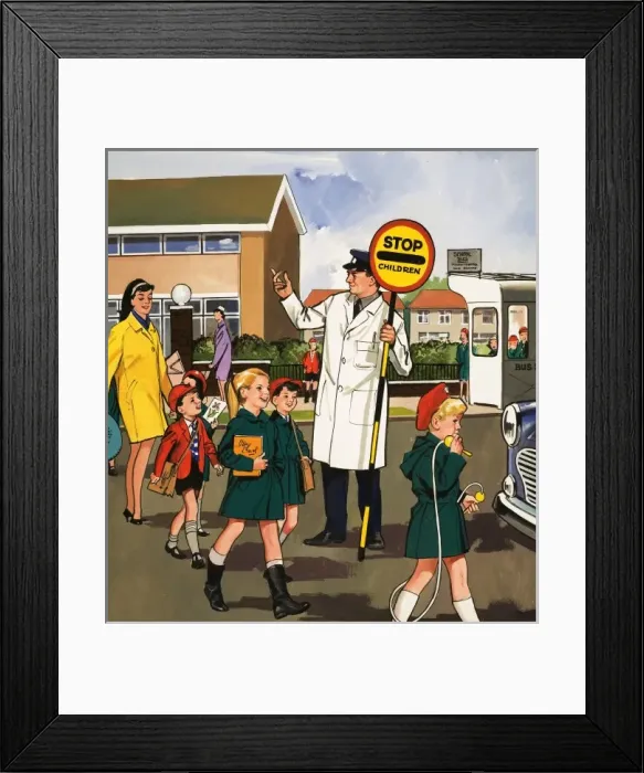 Framed Print : Traffic Attendant Framed Print : Traffic Attendant