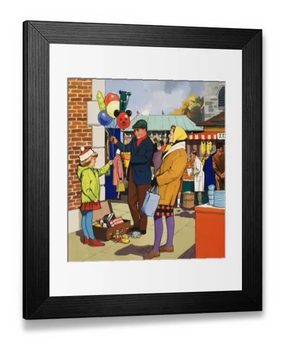 Framed Print : Balloon salesman Framed Print : Balloon salesman