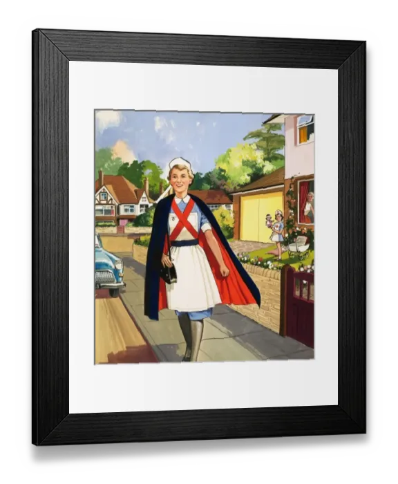 Framed Print : Nurse. People You See. Nurse. From Teddy Bear (9 September 1961) Framed Print : Nurse. People You See. Nurse. From Teddy Bear (9 September 1961)