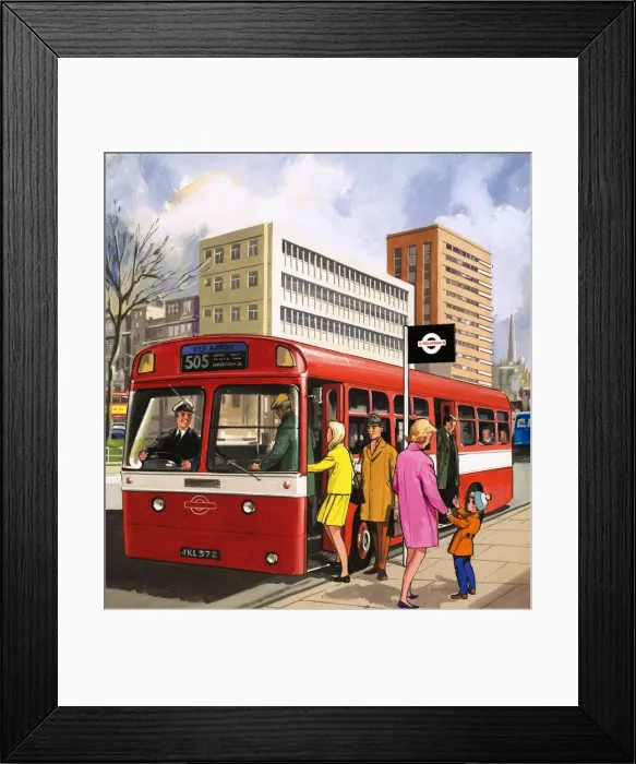 Framed Print : Bus driver Framed Print : Bus driver