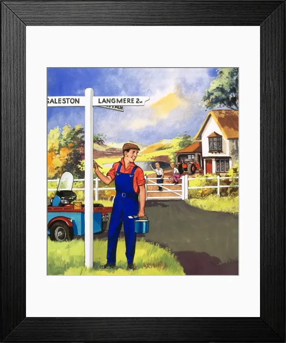 Framed Print : Signpost painter Framed Print : Signpost painter
