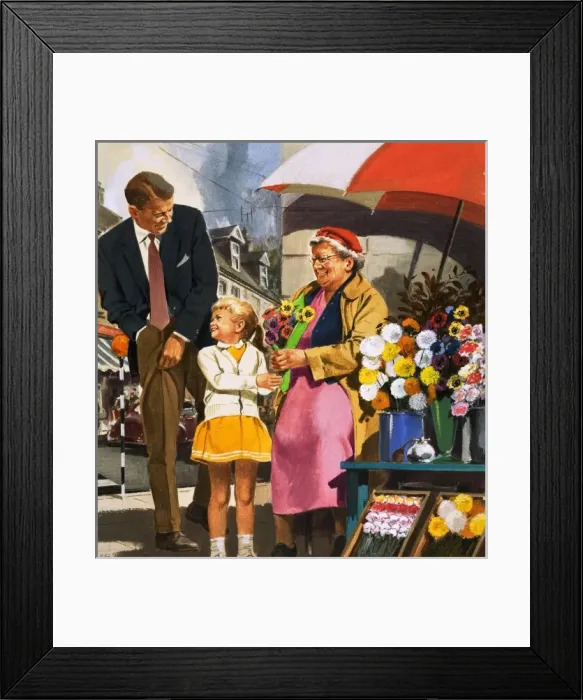 Framed Print : Flower seller Framed Print : Flower seller