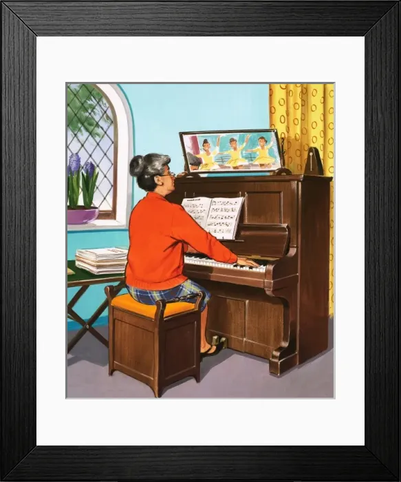 Framed Print : Piano teacher Framed Print : Piano teacher