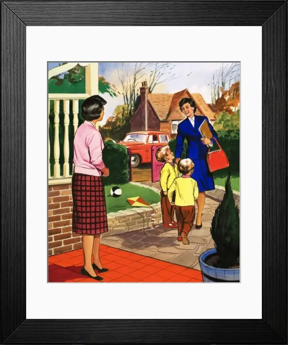 Framed Print : People You See: Health Visitor Framed Print : People You See: Health Visitor