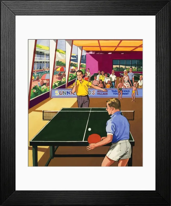 Framed Print : Table Tennis Players Framed Print : Table Tennis Players