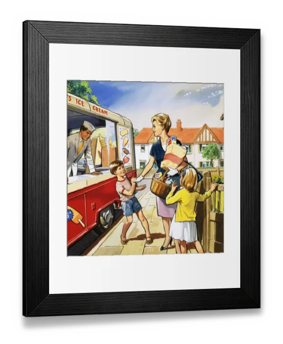 Framed Print : Ice Cream Man Framed Print : Ice Cream Man