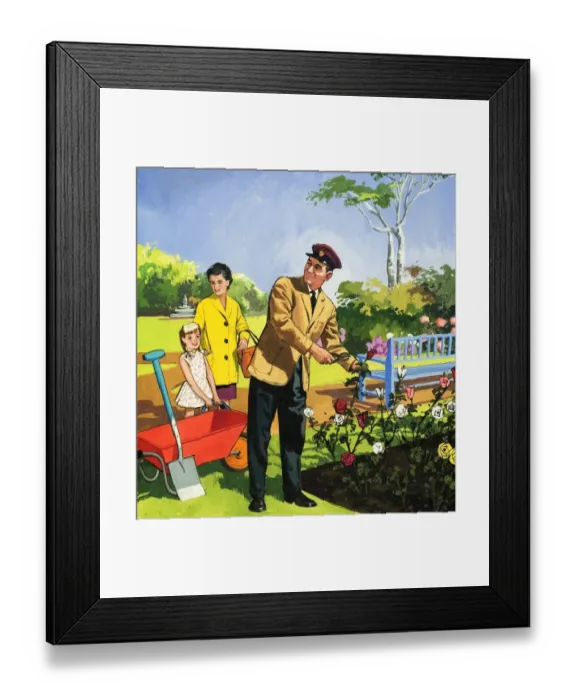 Framed Print : Park attendant Framed Print : Park attendant
