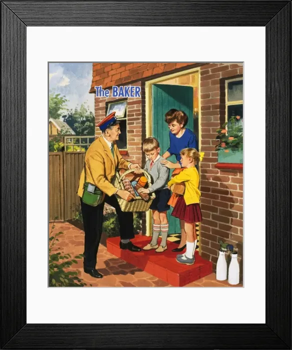 Framed Print : People You See: The Baker Framed Print : People You See: The Baker
