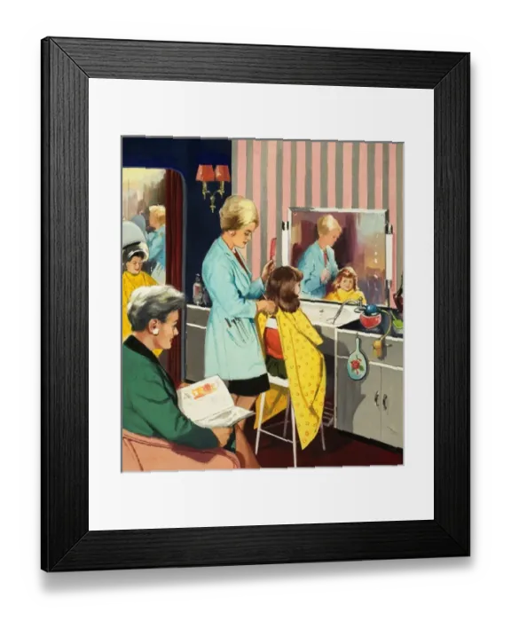 Framed Print : Hairdresser