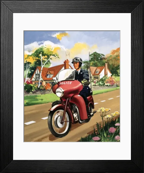 Framed Print : Motorcycle police Framed Print : Motorcycle police