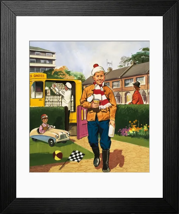 Framed Print : Milkman. People You See. Milkman. From Teddy Bear (5 December 1964) Framed Print : Milkman. People You See. Milkman. From Teddy Bear (5 December 1964)