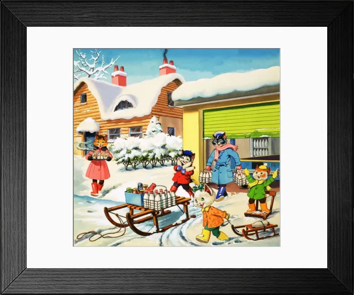 Framed Print : Num Num and his Funny Family Framed Print : Num Num and his Funny Family