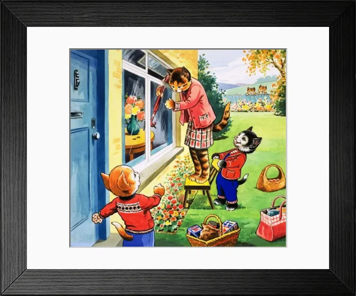 Framed Print : Num Num and his Funny Family Framed Print : Num Num and his Funny Family