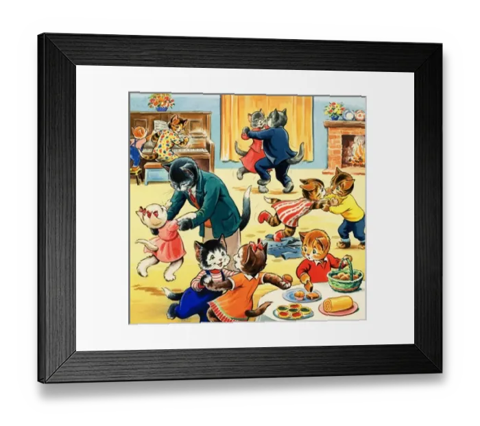 Framed Print : Num Num and his Funny Family Framed Print : Num Num and his Funny Family
