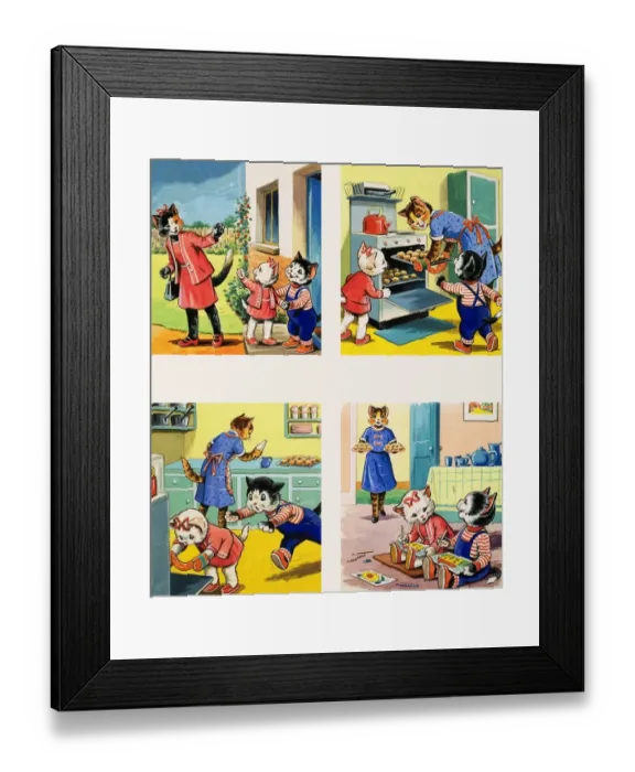 Framed Print : Num Num and his Funny Family Framed Print : Num Num and his Funny Family