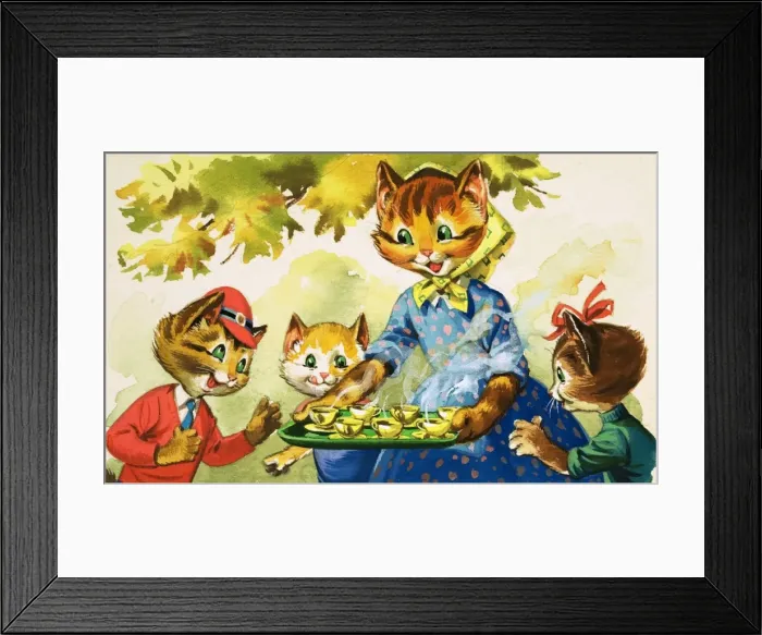 Framed Print : Num Num and his Funny Family