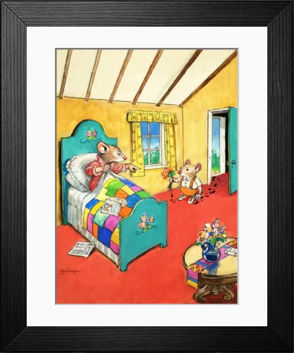 Framed Print : Town Mouse and Country Mouse Framed Print : Town Mouse and Country Mouse