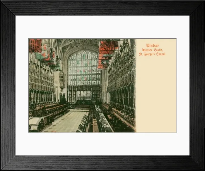 Framed Print : Windsor Castle, St Georges Chapel Framed Print : Windsor Castle, St Georges Chapel