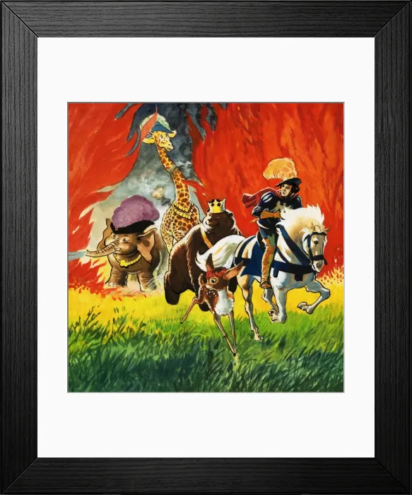 Framed Print : Princess Marigold and the Magic Spell Framed Print : Princess Marigold and the Magic Spell