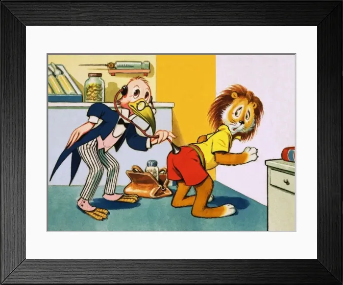 Framed Print : Leo the Friendly Lion Framed Print : Leo the Friendly Lion