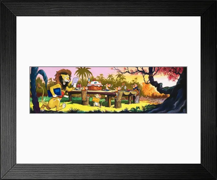 Framed Print : Leo the Friendly Lion