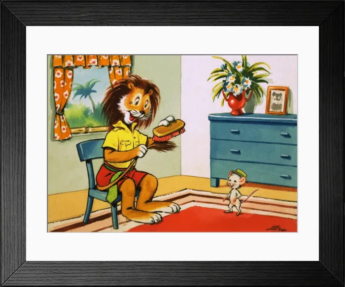 Framed Print : Leo the Friendly Lion Framed Print : Leo the Friendly Lion