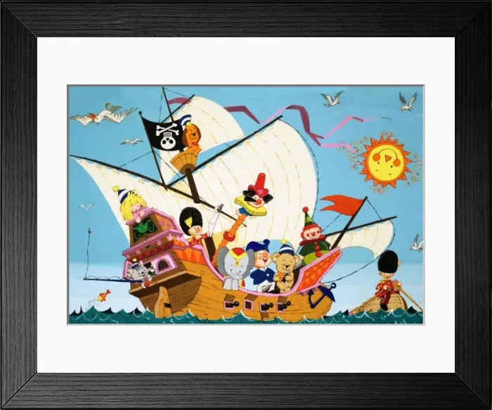 Framed Print : Topsy Turvy Pirate Ship Framed Print : Topsy Turvy Pirate Ship