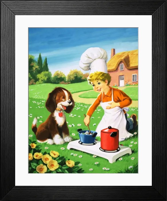 Framed Print : Cooking outdoors Framed Print : Cooking outdoors