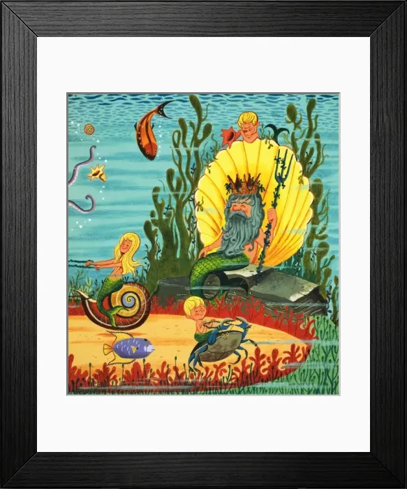 Framed Print : Mermaid folk Framed Print : Mermaid folk