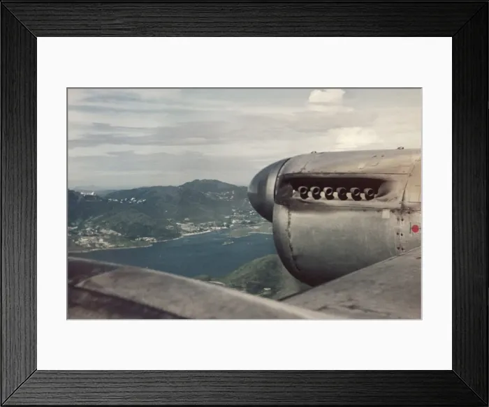 Framed Print : Approaching from the air - Hong Kong Framed Print : Approaching from the air - Hong Kong