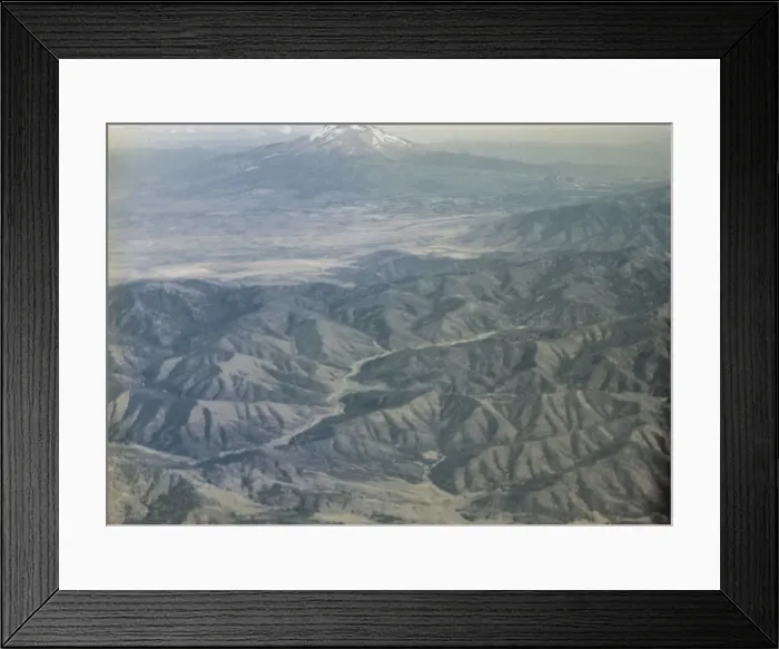 Framed Print : Mount Shasta from the air - California Framed Print : Mount Shasta from the air - California
