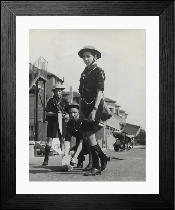 Framed Print : Scouts during Wartime Framed Print : Scouts during Wartime