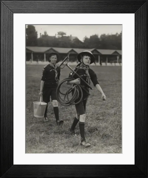 Framed Print : Scouts during Wartime