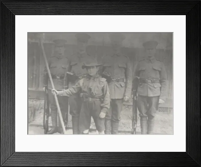Framed Print : Scouts during Wartime