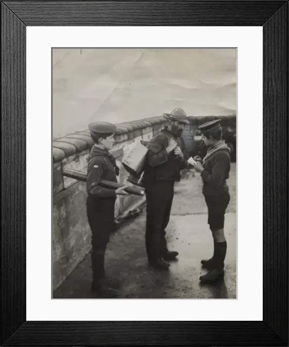 Framed Print : Scouts during Wartime Framed Print : Scouts during Wartime