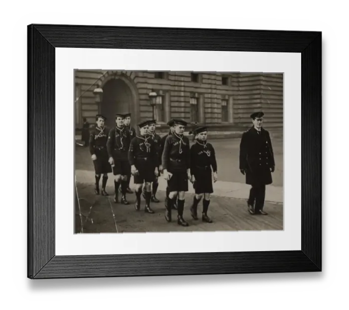 Framed Print : Scouts during Wartime