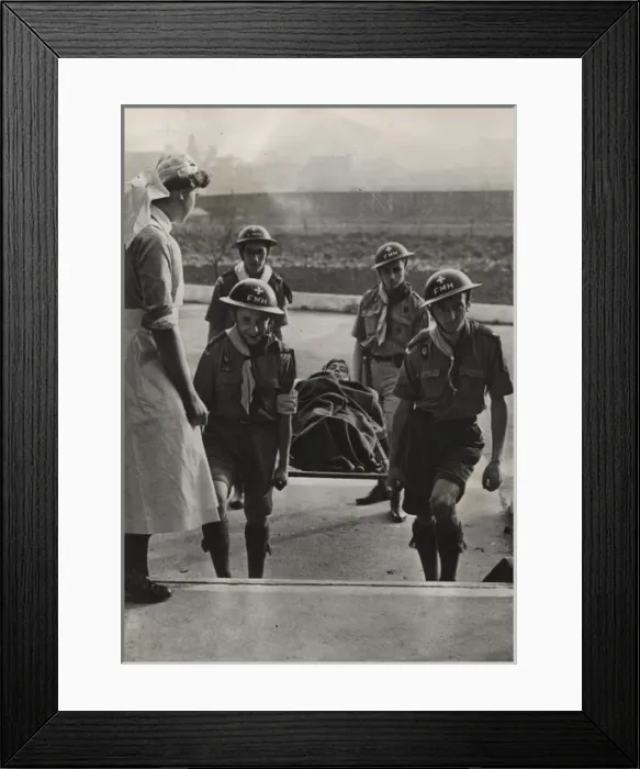 Framed Print : Scouts during Wartime Framed Print : Scouts during Wartime