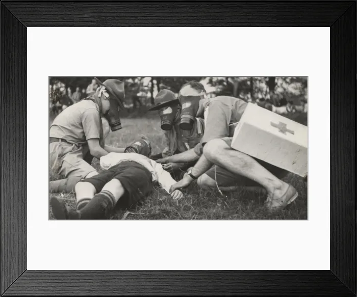 Framed Print : Scouts during Wartime Framed Print : Scouts during Wartime