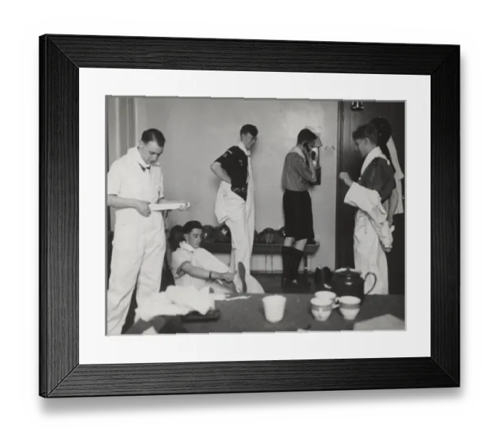 Framed Print : Scouts during Wartime