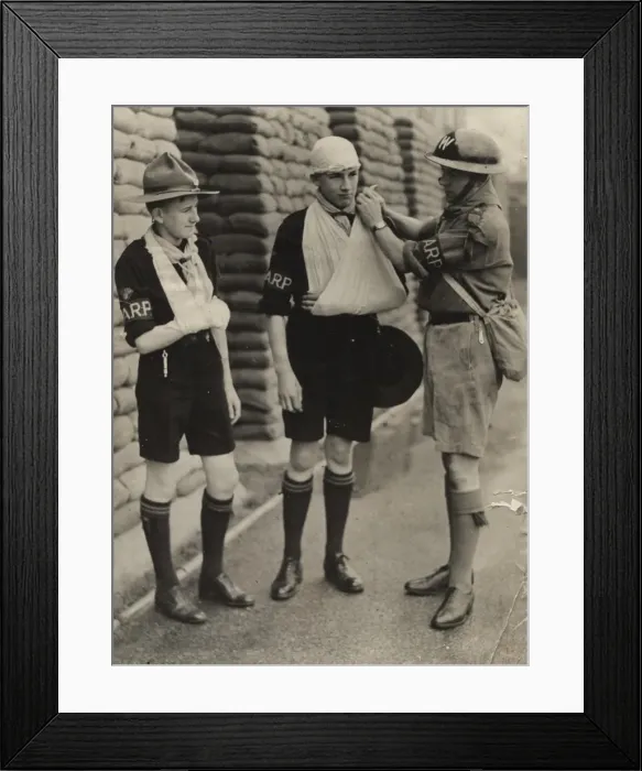 Framed Print : Scouts during Wartime Framed Print : Scouts during Wartime