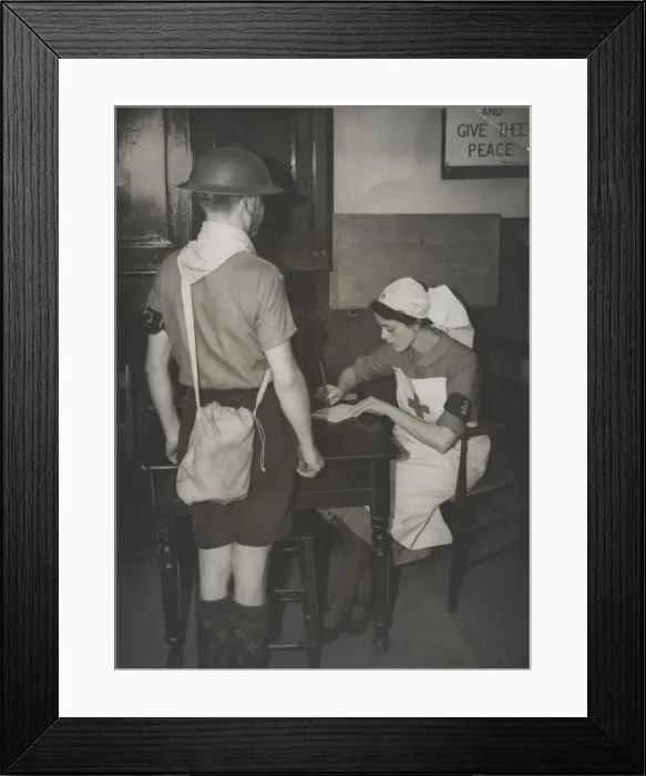 Framed Print : Scouts during Wartime Framed Print : Scouts during Wartime