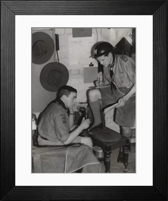 Framed Print : Scouts during Wartime Framed Print : Scouts during Wartime