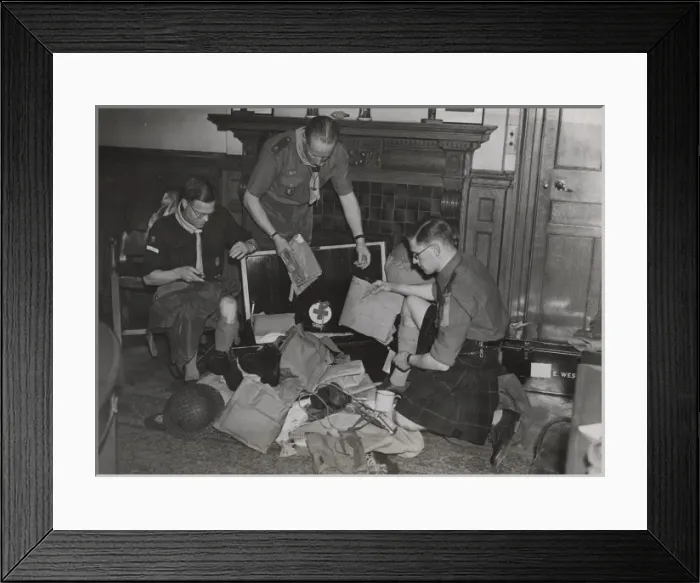 Framed Print : Scouts during Wartime Framed Print : Scouts during Wartime